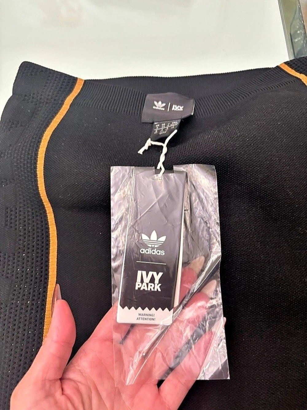adidas Originals x Ivy Park Mini Skirt Black & Orange Size XS NWT - Picture 6 of 6